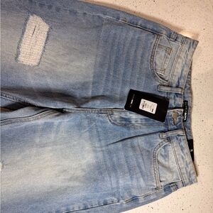 Fashion Nova Light Blue Boyfriend Jeans